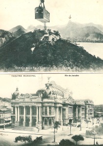 Postcard views of Rio, sent by Bert Sivell 1918