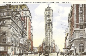 New York, Gay White Way 1922