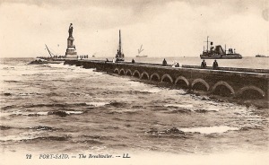 suez canal, port said 1921